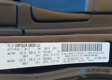 2013 Jeep Grand Cherokee Limited из США, поврежденный, VIN 1C4RJFBG0DC638772